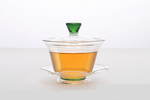 シリコン製ガラス蓋碗(青・赤・緑・透明)