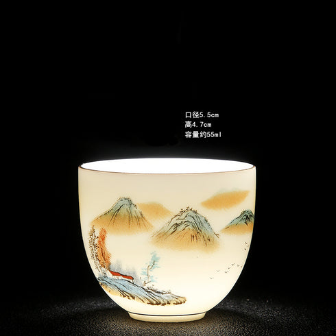 徳化の磁器茶杯